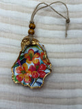 Small (4"<) Oyster Shell Ornament (Flower w/ Flower back)