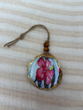 Small (4"<) Oyster Shell Ornament (Flower w/ Natural Back)