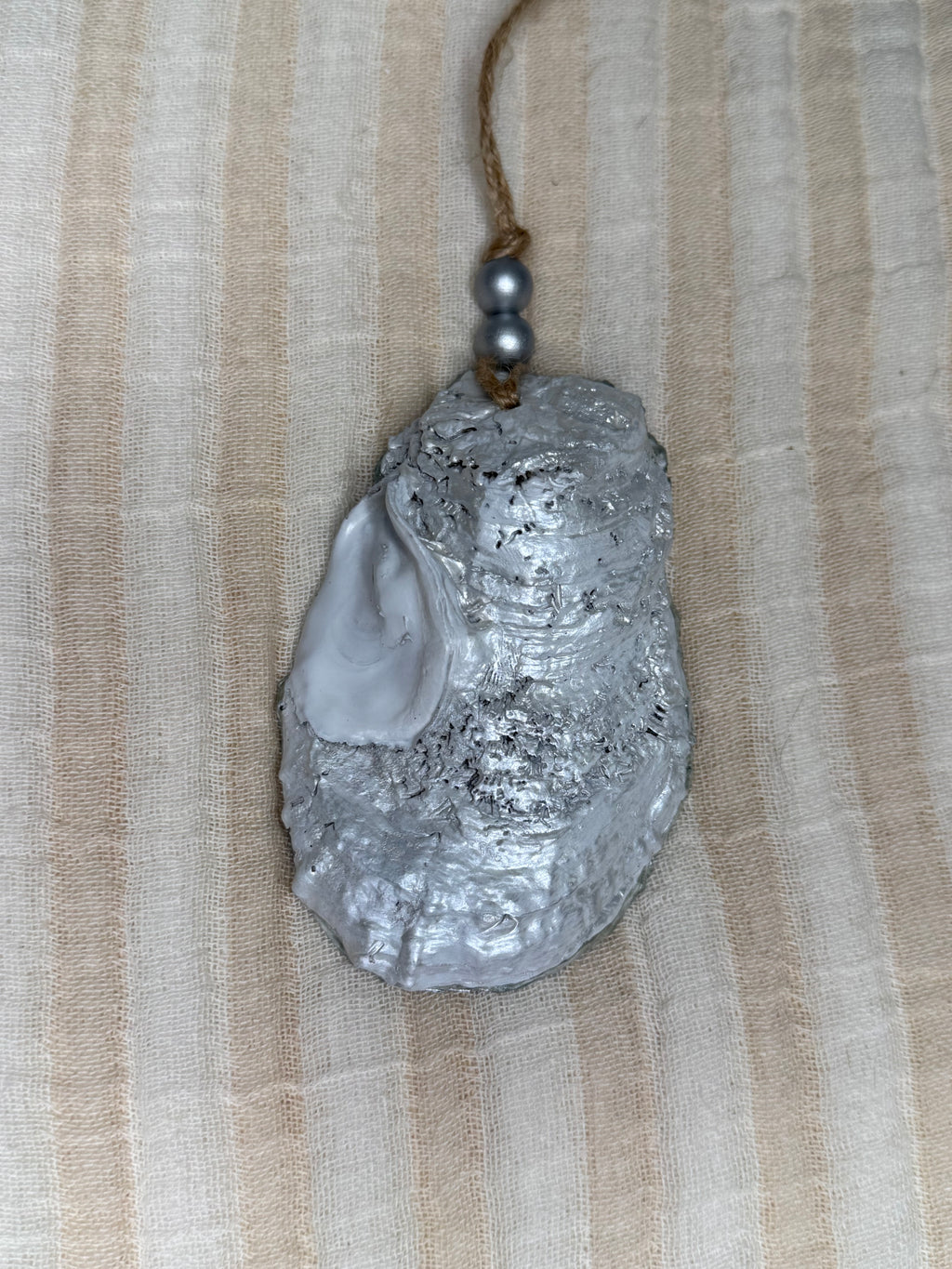 Large (4"+) Oyster Shell Ornament (Flamingo Ornament Pearl Back)