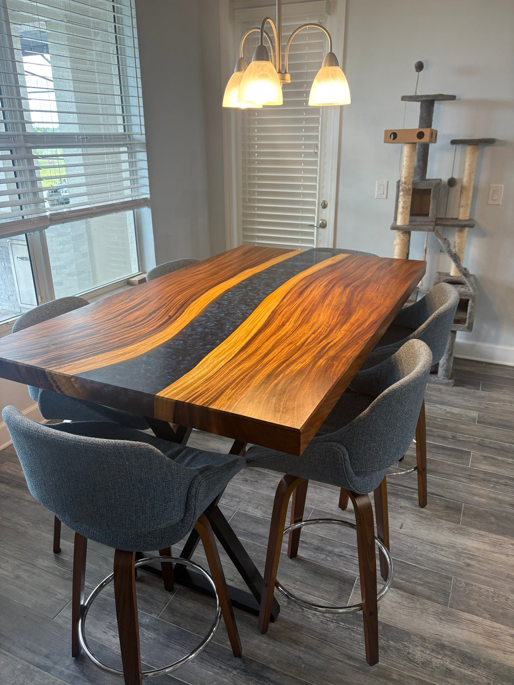 Exotic Costa Rican Monkey Pod River Table (Sold) But Contact me to make your custom table