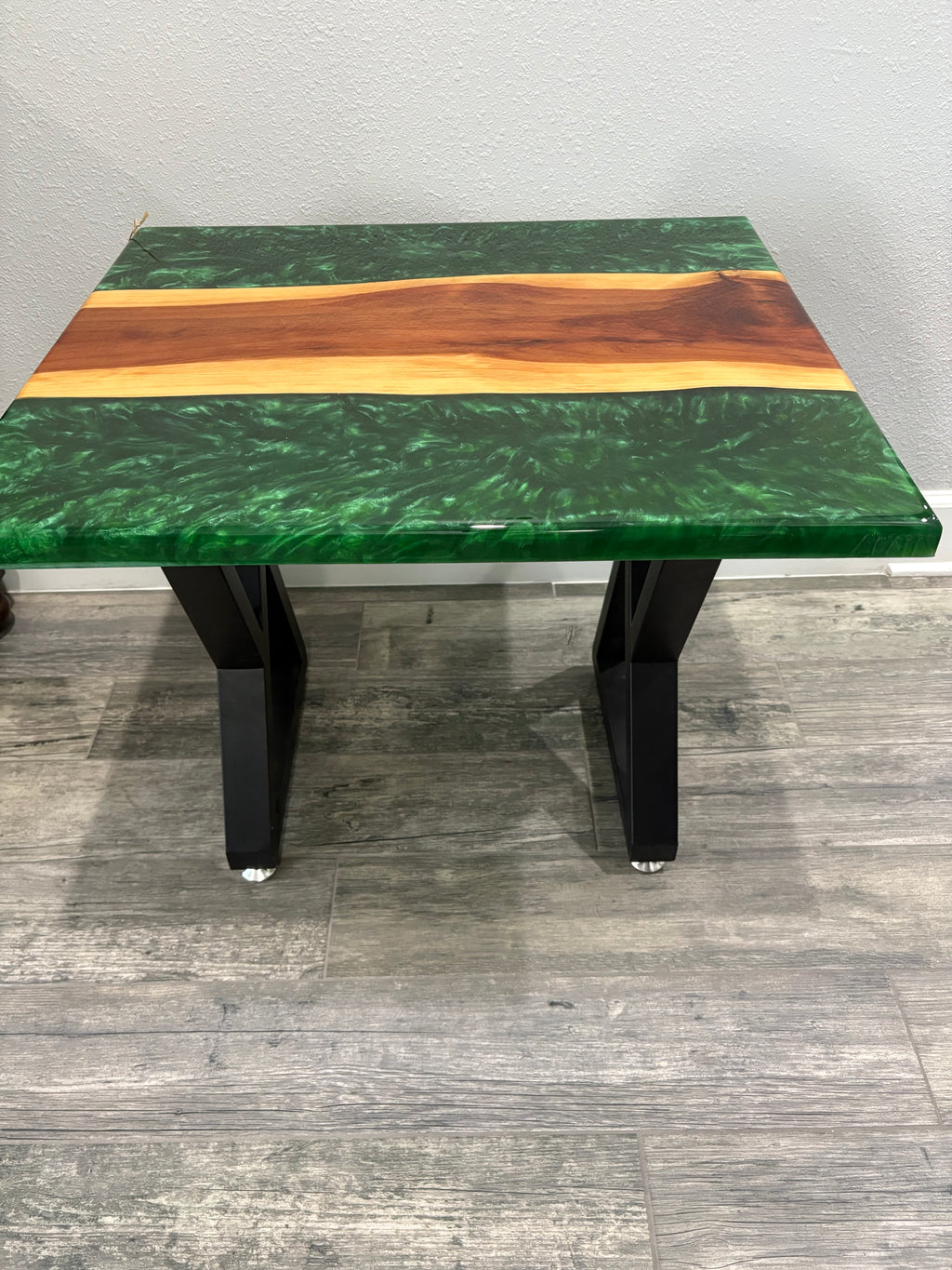 Cedar & Epoxy End Table