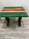 Cedar & Epoxy End Table
