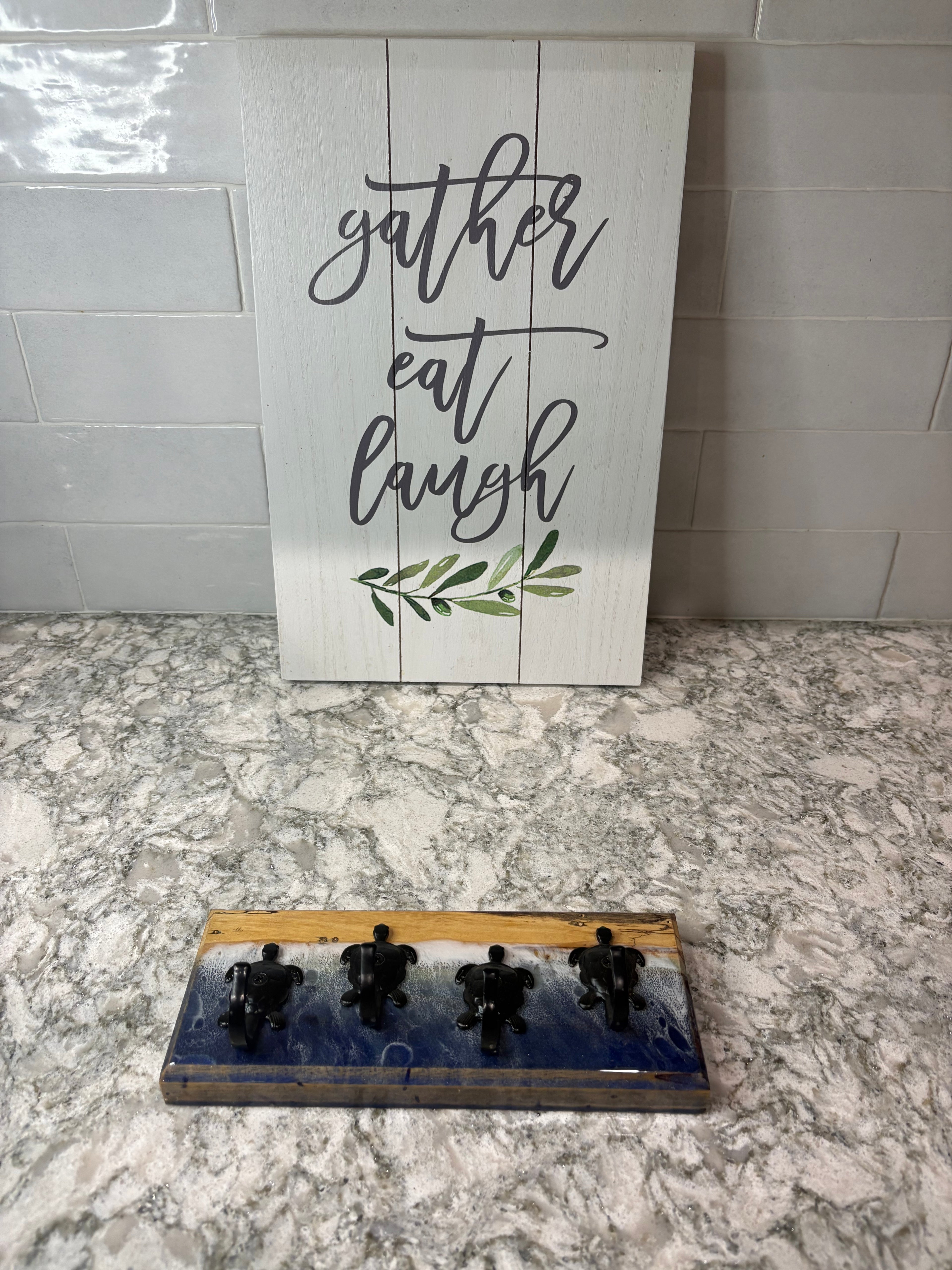 Spalted Maple & Epoxy Key Holder 9" L × 4" W × 2.5" D