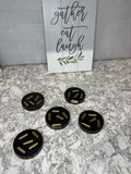 44 Magnum Casing Epoxy Bar Coasters (Set of 5)