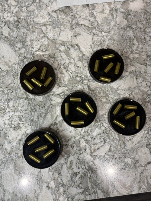 44 Magnum Casing Epoxy Bar Coasters (Set of 5)