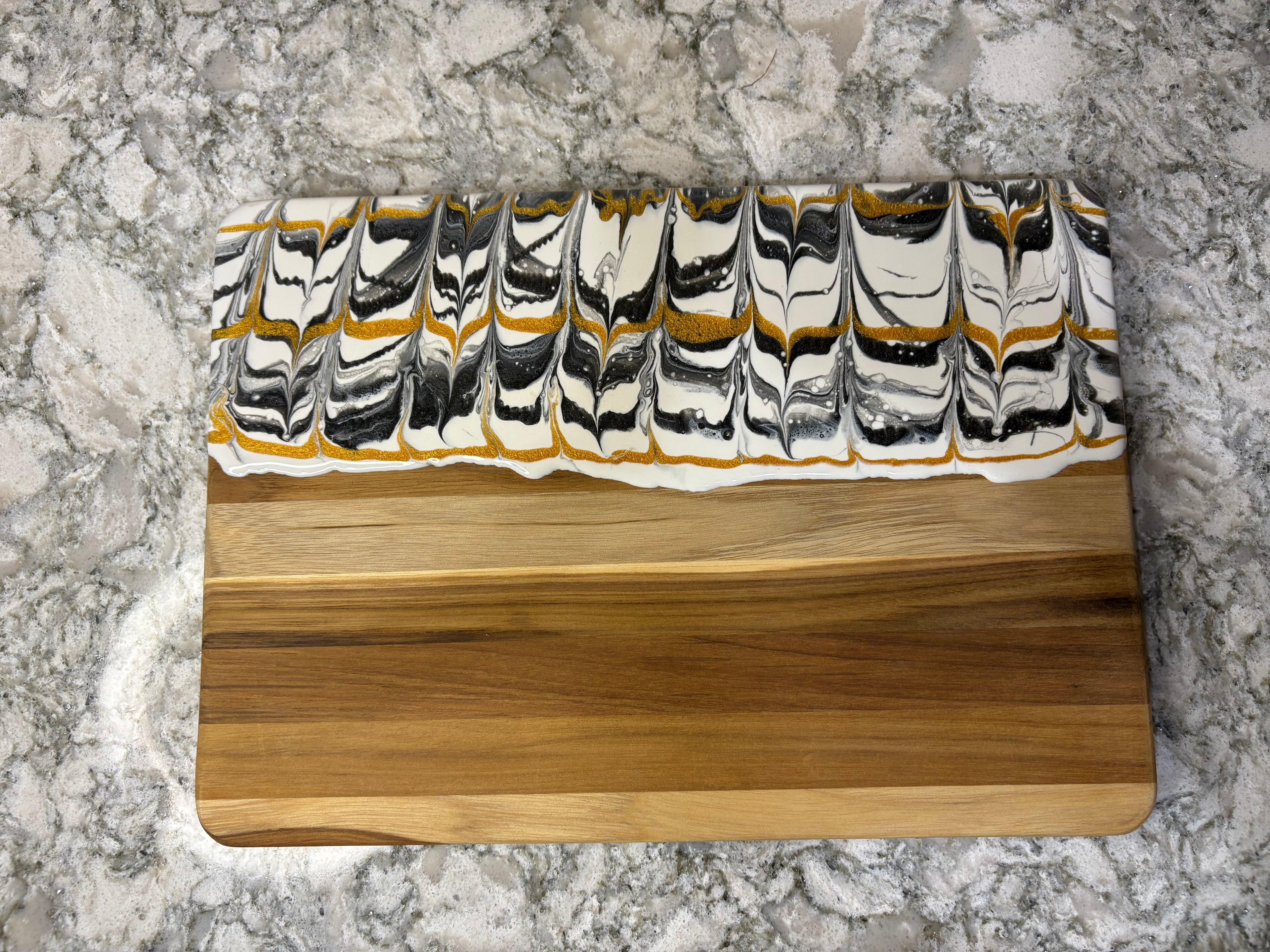 Acacia Wood & Epoxy Cutting Board